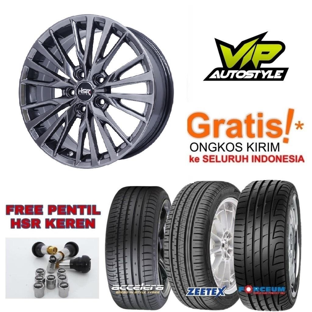 Promo Paket Velg Hsr R17 Plus Ban Ring 17 Murah Type Hsr Wiegen R17 Baut 5 Hyper Black Innova Rush J