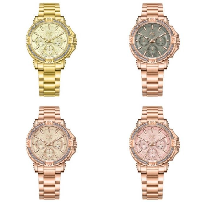 JAM TANGAN WANITA ALEXANDRE CHRISTIE AC 9205 DIAMOND RANTAI ORIGINAL Terlaris