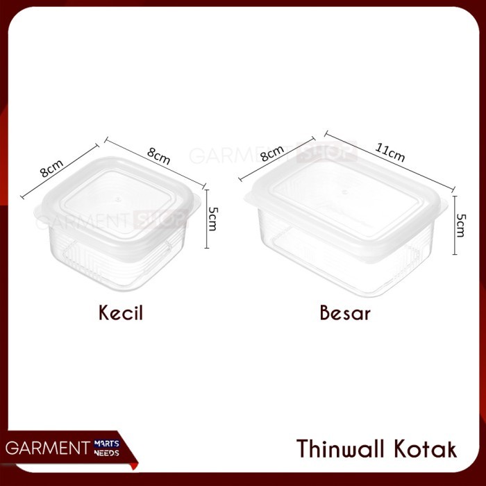 Kotak Transparan Kecil Mini Organizer Bening Toples Plastik Bumbu