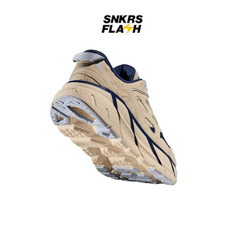 HOKA ONE ONE Clifton L Suede Oat Milk Blue Sepatu Lari Unisex - 1122571OTH - Size 37.3