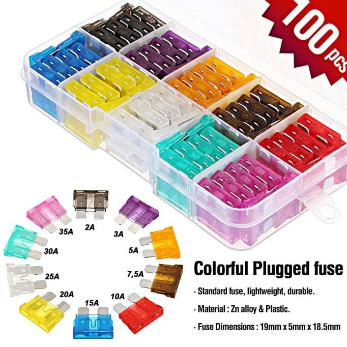 

Fuse Blade Besar Set 100 Pcs + Box Original Dan Terlaris