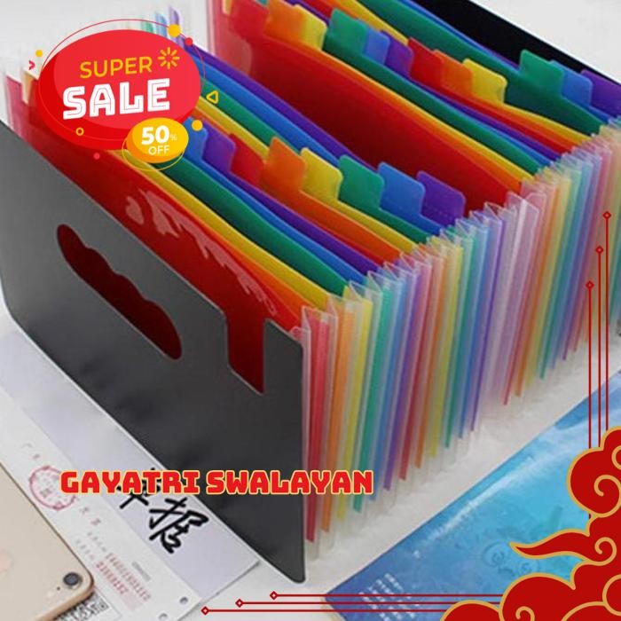 

FOLDER A4 MAP 12/24 POCKETS EXPANDING FILE FOLDER A4 MAP DOCUMENT ORGANIZER HOLDER BERNILAI TINGGI!