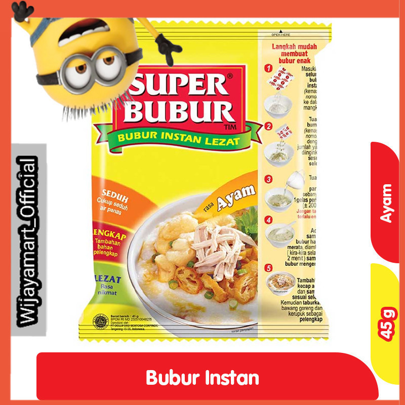 

Super Bubur Instan Ayam 45 g
