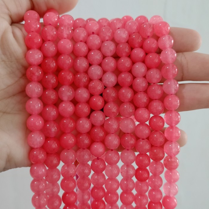 

batu pink agate 8mm natural pink