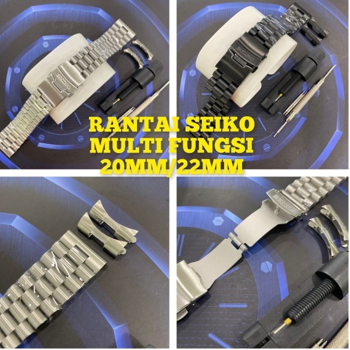Strap/Tali jam tangan Rantai Multi fungsi Seiko 20mm/22mm