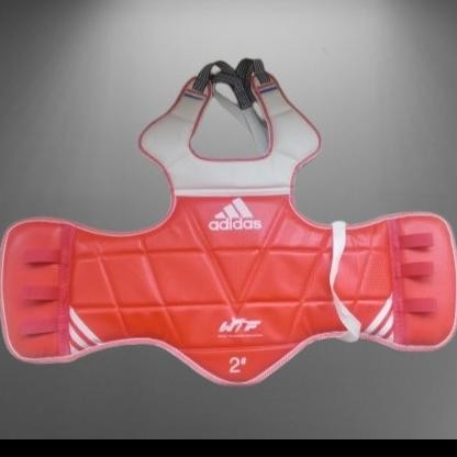 body protector adidas wtf hogo taekwondo bolak balik