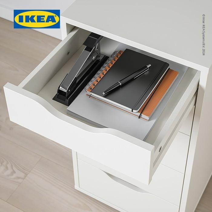 Ikea Alex Unit Laci Putih Minimalis 36X70 Cm Terbaru 100 % Original