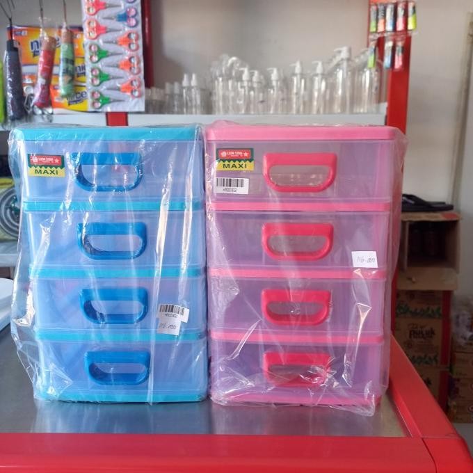 =====] Rak /laci lion star 4 susun