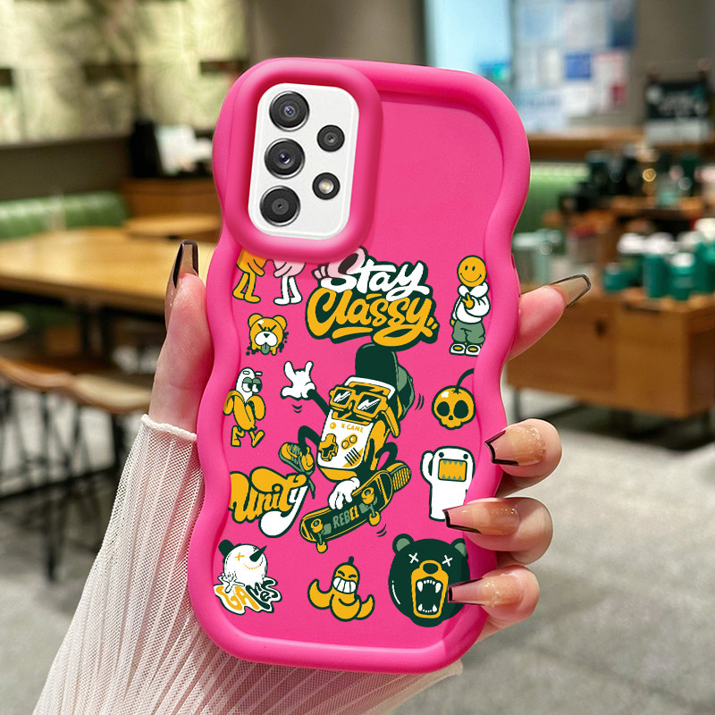 Casing Hp Untuk Samsung A52 4G A52 5G A52s Case Casing HP Kesing tas Emoji penutup pelindung silikon