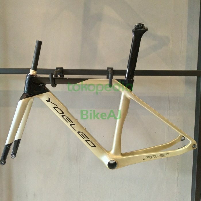 TERBARU Frameset Carbon Yoeleo R12 Gold Apache size 47