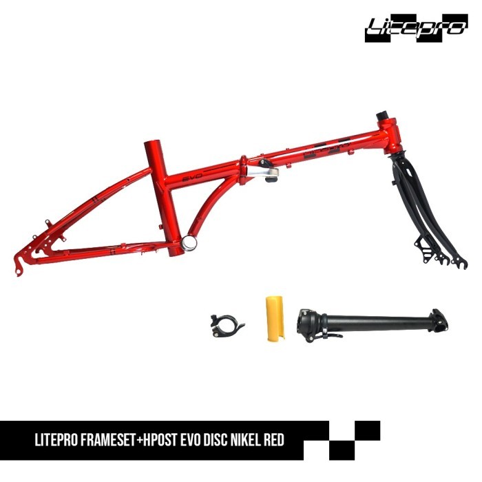 TERBARU LITEPRO FRAME SET EVO 20 inch DISCBRAKE FREE HANDLEPOST BISA GOSEND