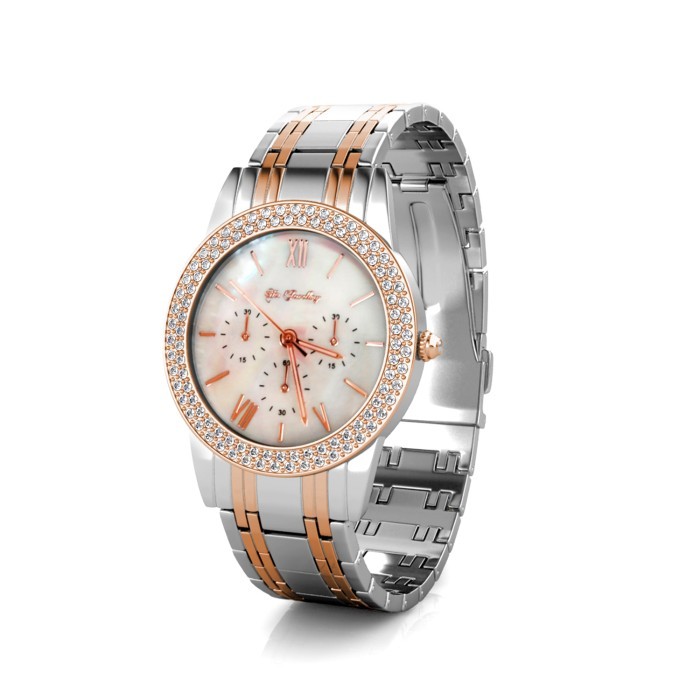 CHARLINE SHELL DIAL WATCH - JAM TANGAN CRYSTAL BY HER JEWELLERY