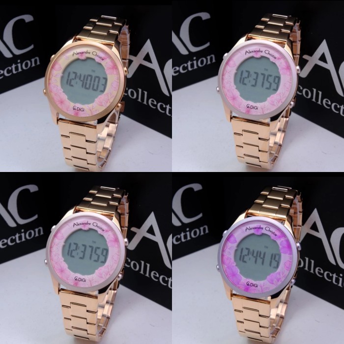 JAM TANGAN WANITA ALEXANDRE CHRISTIE AC9363 AC 9363 RUBBER BAND