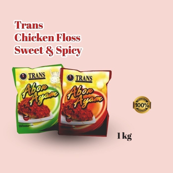 

TRANS ABON AYAM PEDAS & MANIS 1 KG HOT CHICKEN FLOSS IMPORT PREMIUM