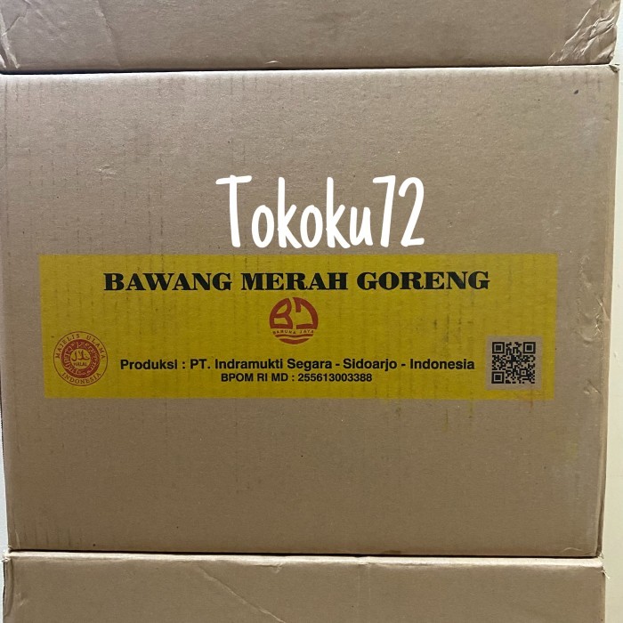 

BAWANG MERAH GORENG BJ 100 GR PERDUS ISI 80 PCS