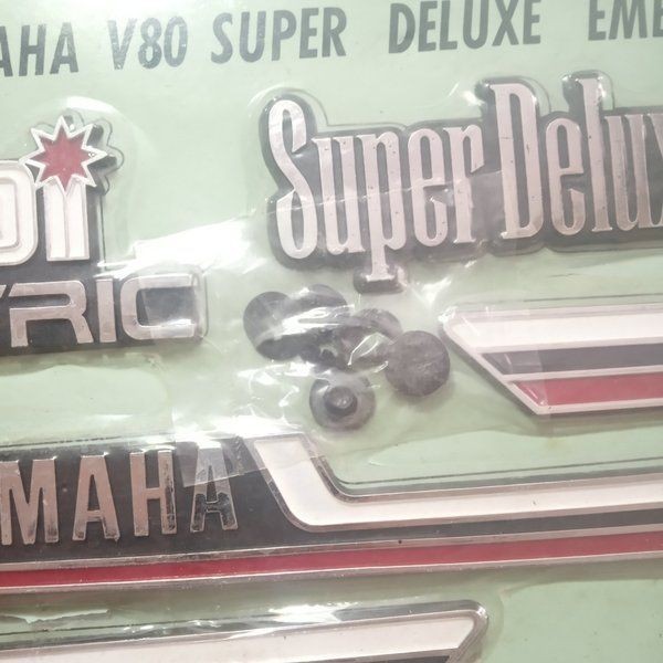 Promo Emblem Yamaha V80 Super Deluxe Fullset Nos