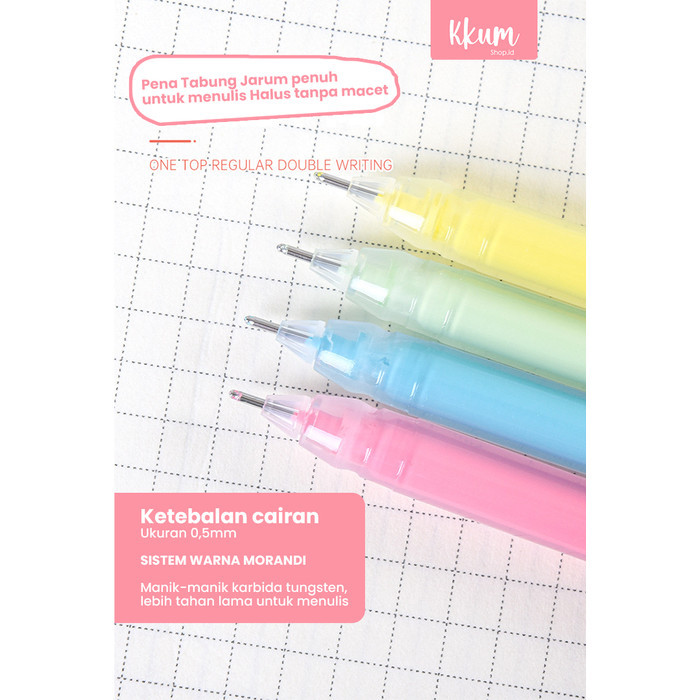 

9 Pcs Gel Pen Set Colors/ Colorful Pulpen Warna Cute Morandi