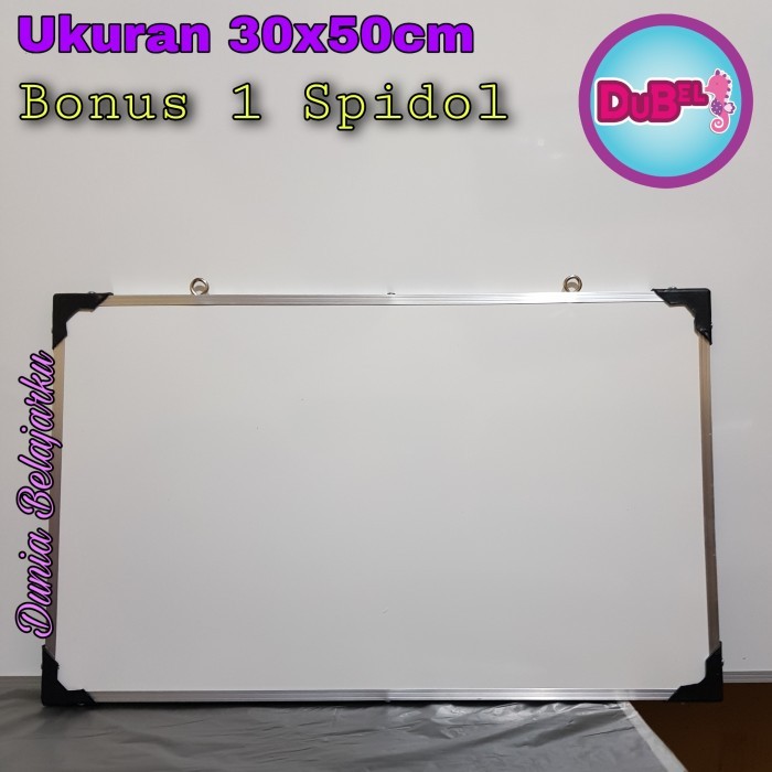 

Papan Tulis White Board 30X50Cm / Bonus 1 Spidol