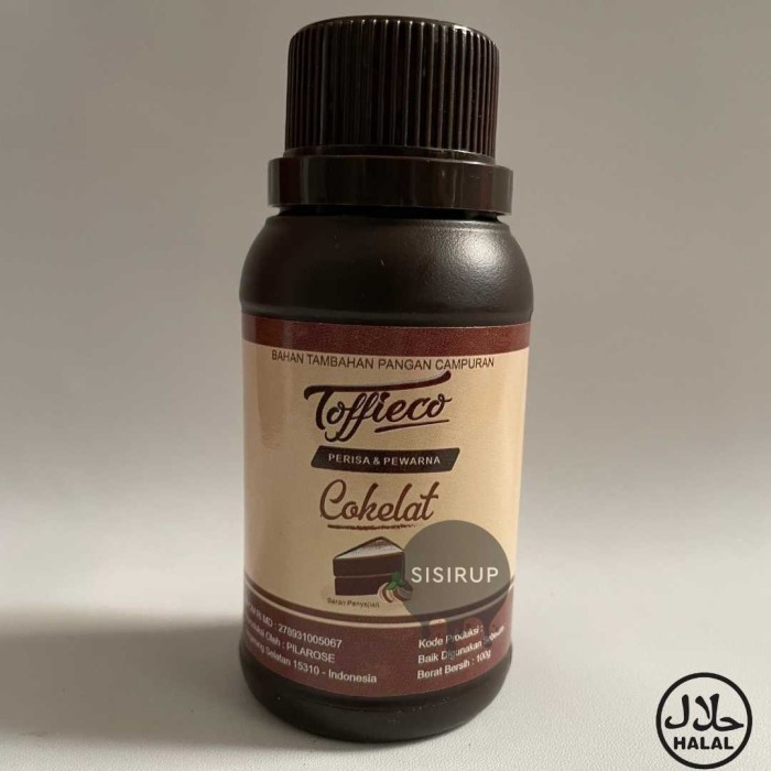 

Toffieco COKLAT 100 ML / Tofico Chocolate / Perisa / Pewarna / Pasta
