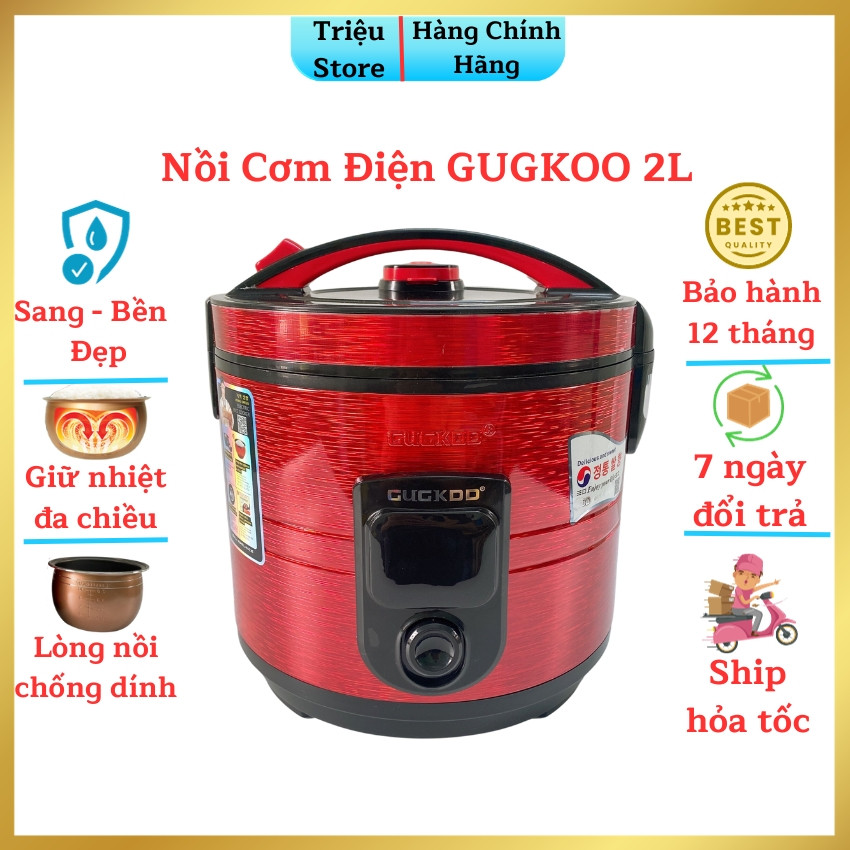 Penanak Nasi Cuckoo 2L dengan teknologi memasak 3D Korea, retensi panas multidimensi, panci bagian d
