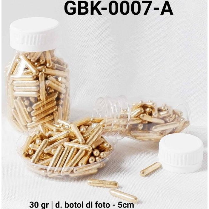 

,,,,,,,] GBK-0007-A Sprinkles sprinkle sprinkel 30 gram kapsul meses emas