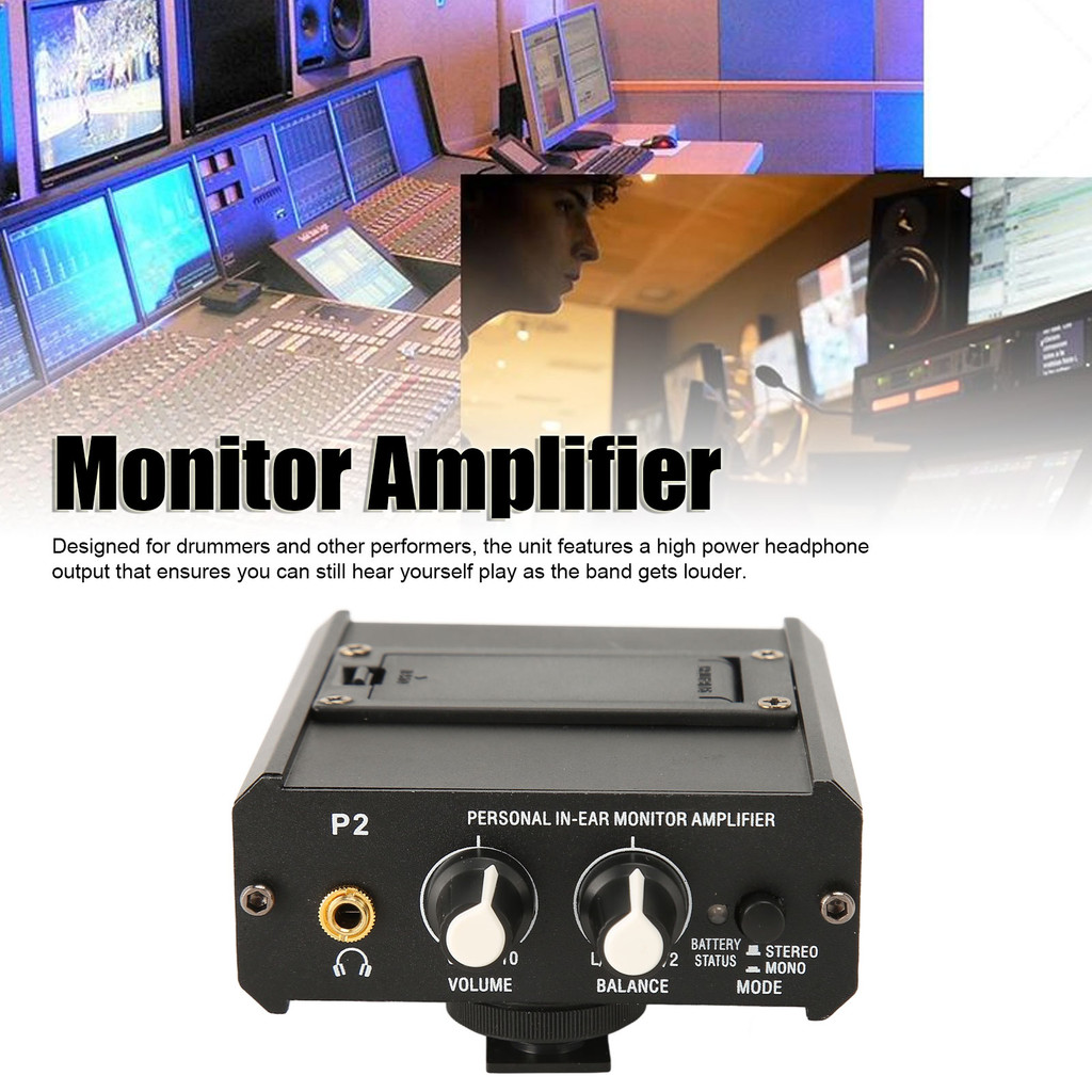 Monitor Headphone Amplifier 2 Channel Compact Monitor