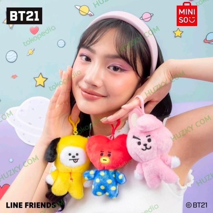 MINISO x BT21 Hiasan Tas / Gantungan Kunci BT21 (8.9cm) YS99