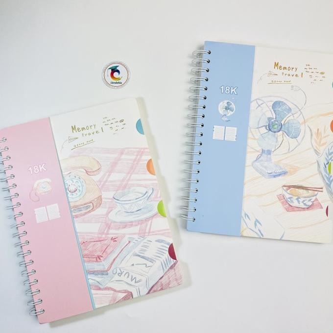 

:>:>:>:>] Buku Notebook Spiral Aesthetic Hard Cover B5 - Memory Fravel