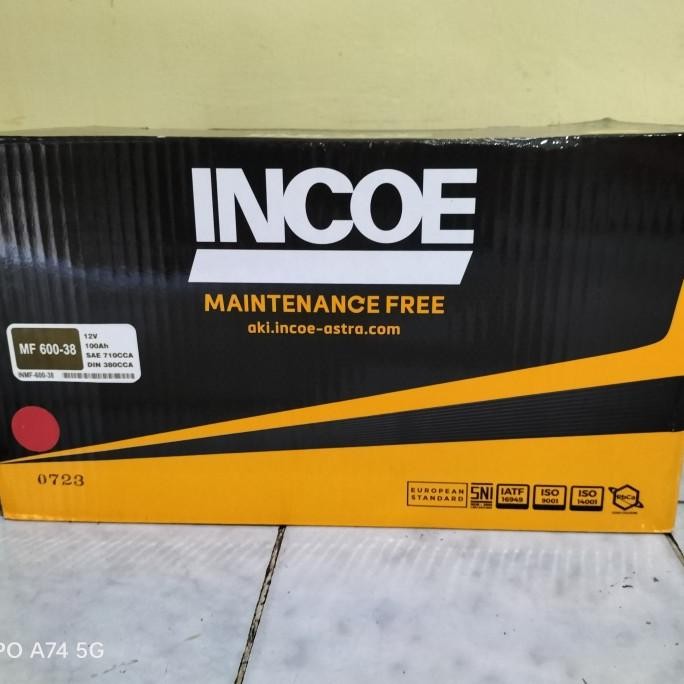 Aki Mobil Chevrolet Captiva Diesel 60038/60044 Incoe 100 Ah