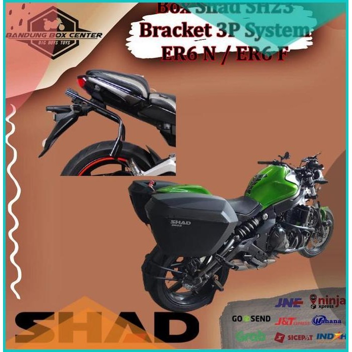 Paket Box Motor Box Shad SH23 Sidebox Bracket 3P System ER6 N ER6 F 07