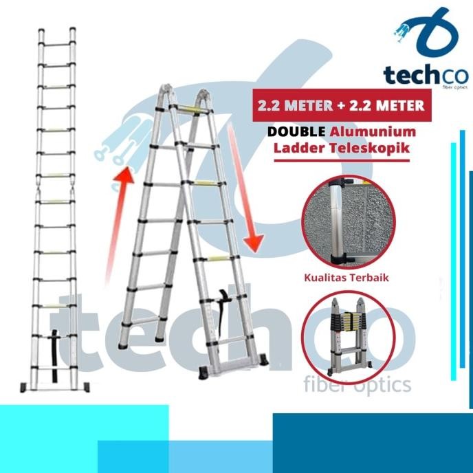 Miliki Tangga Lipat 4Meter/Tangga Double 4 Meter/Tangga 4, 4 Meter