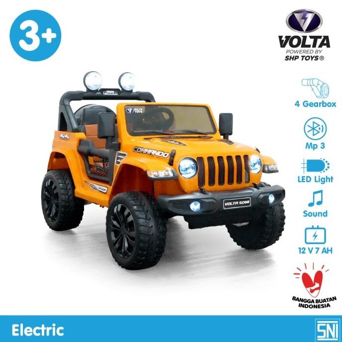 Promo Commando Eva Volta Toys By Shp (Volta 5088) Mainan Mobil Aki Remote Control - Biru