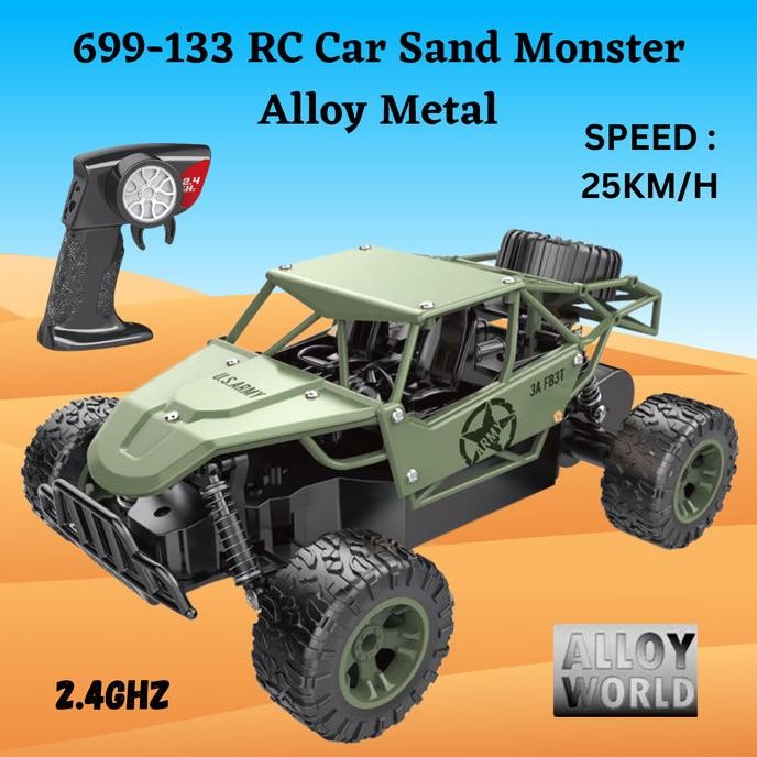 Murah 699-133 Rc Car Sand Monster Alloy Metal / Rc Car Offroad / Mainan Anak