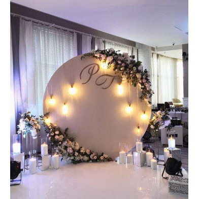 TERBARU Cover Stand Bulat Backdrop Ring Bundar Bahan Kain Flamin Diameter 2 Meter PROMO