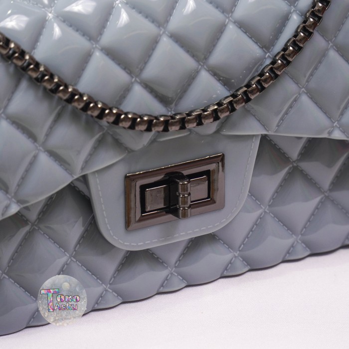 TAS JELLY GLOSSY SIZE 22 CM TAS JELLY MINISO