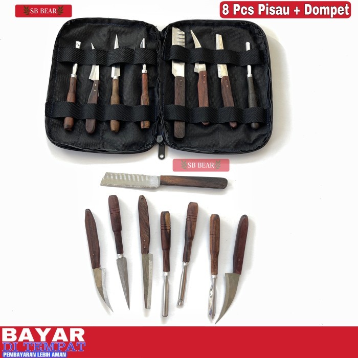 

Pisau Garnish 8 Pcs Dan Dompet Lengkap Pisau Ukir Buah Tumpeng Carving