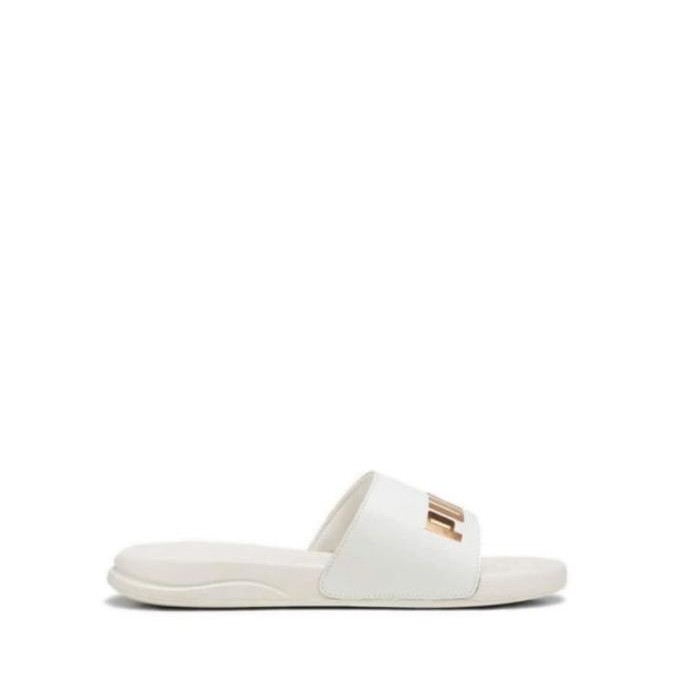 Puma Popcat 20 Regency Romance Slides. Frosted Ivory-Puma Gold. Sandal Slide Wanita Original Milly_S