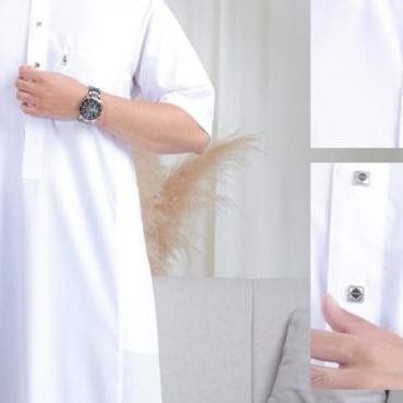 Jubah Haramain Alraz Oblong Lengan Pendek Premium + Gamis Al Raz Terlaris
