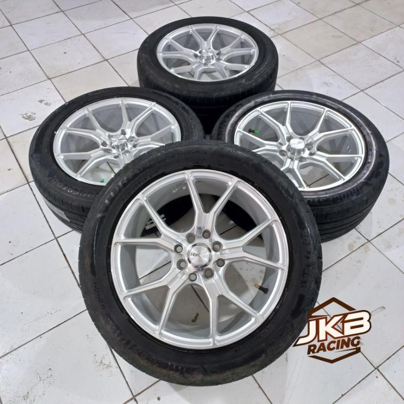 Velg Second Hsr Voodo R16 Pcd 4X100-114 + Ban 205/55 R16 Bridgestone