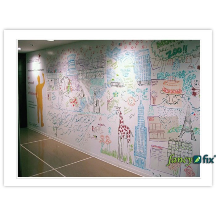 

TERLARIS! Papan Tulis Whiteboard Tempel / Kertas Gambar Tempel Grafitti Wall