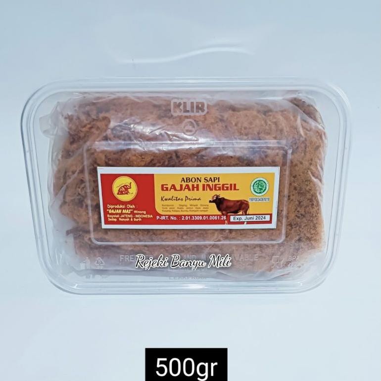 

Abon sapi gajah Inggil Kan gram Manis/