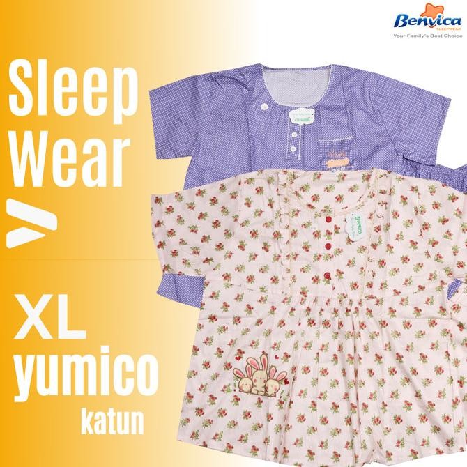BAJU TIDUR SETELAN PENDEK XL KATUN PREMIUM YUMICO - A Terlaris