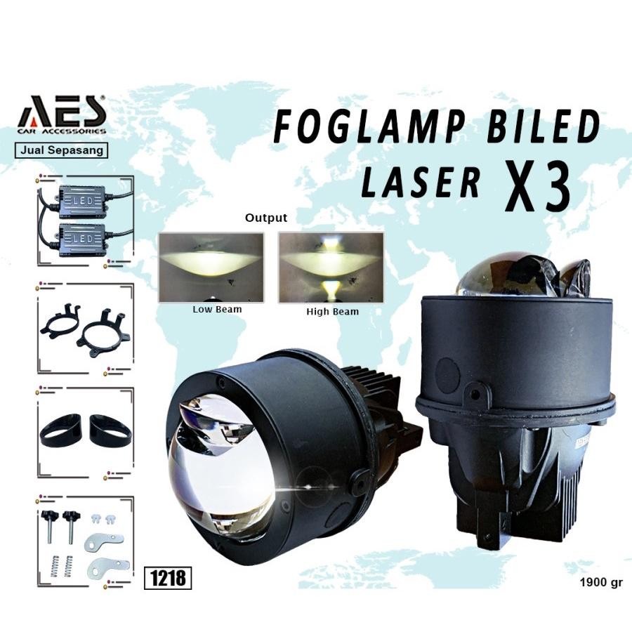 Foglamp Projector Biled Aes Q8 Laser Hi Loo 45 Watt