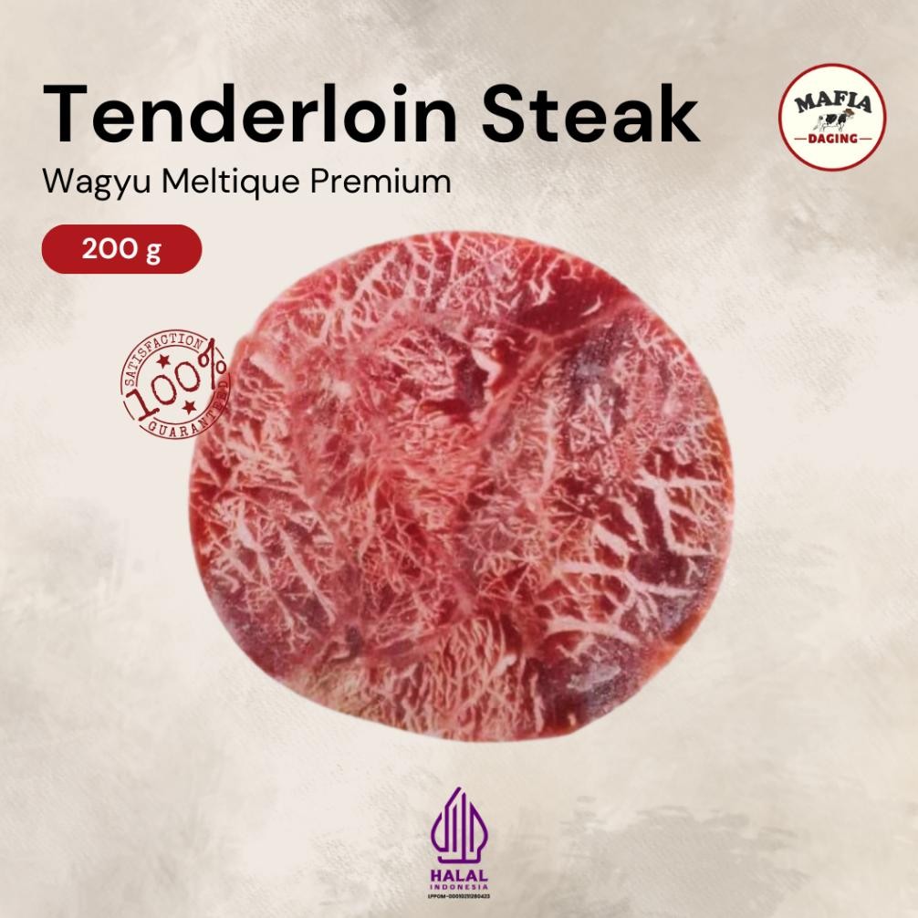 

Wagyu Tenderloin Meltique Steak Prime Cut 200 g - mafia daging !