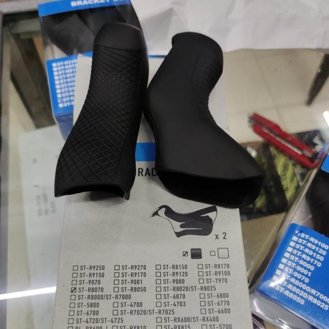 Shimano Bracket Covers ST-R8070 Hood Cover Karet Brifter Ultegra Di2 Disc Brake R8070 Original Shima