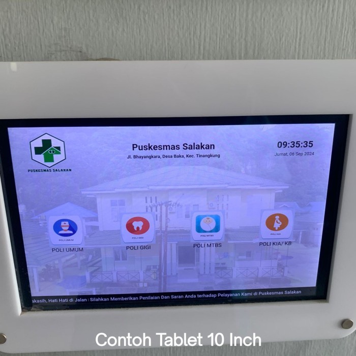 aplikasi survey/survei kepuasan pelanggan tablet 10 inch
