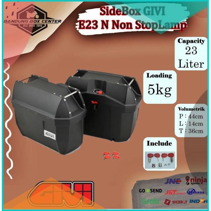 Box Motor Side Box Givi Side Box Box Samping Givi E23 N Givi E 23 ND N