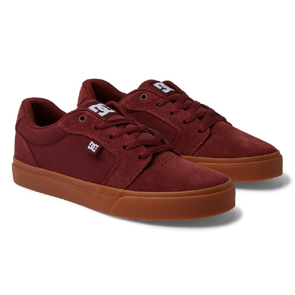 DC Mens Anvil Purple Wine Vulcanized Shoe