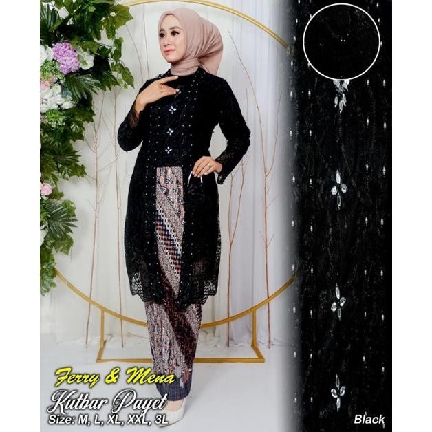 marin permata olshop / kebaya kutu baru tunik payet fm / kebaya kartini modern / kebaya tunik busui 