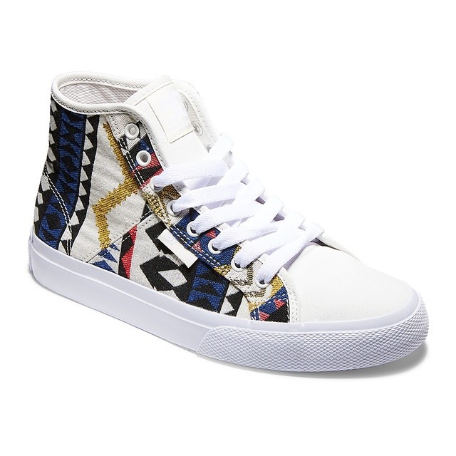 DC Shoes Women Manual Hi Txse Shoes White/Multi ADJS300275
